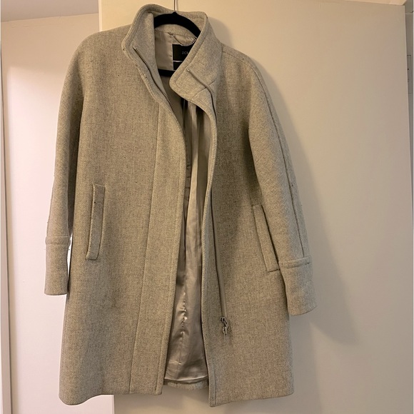 J.Crew stadium cloth wool cocoon coat | GRAY